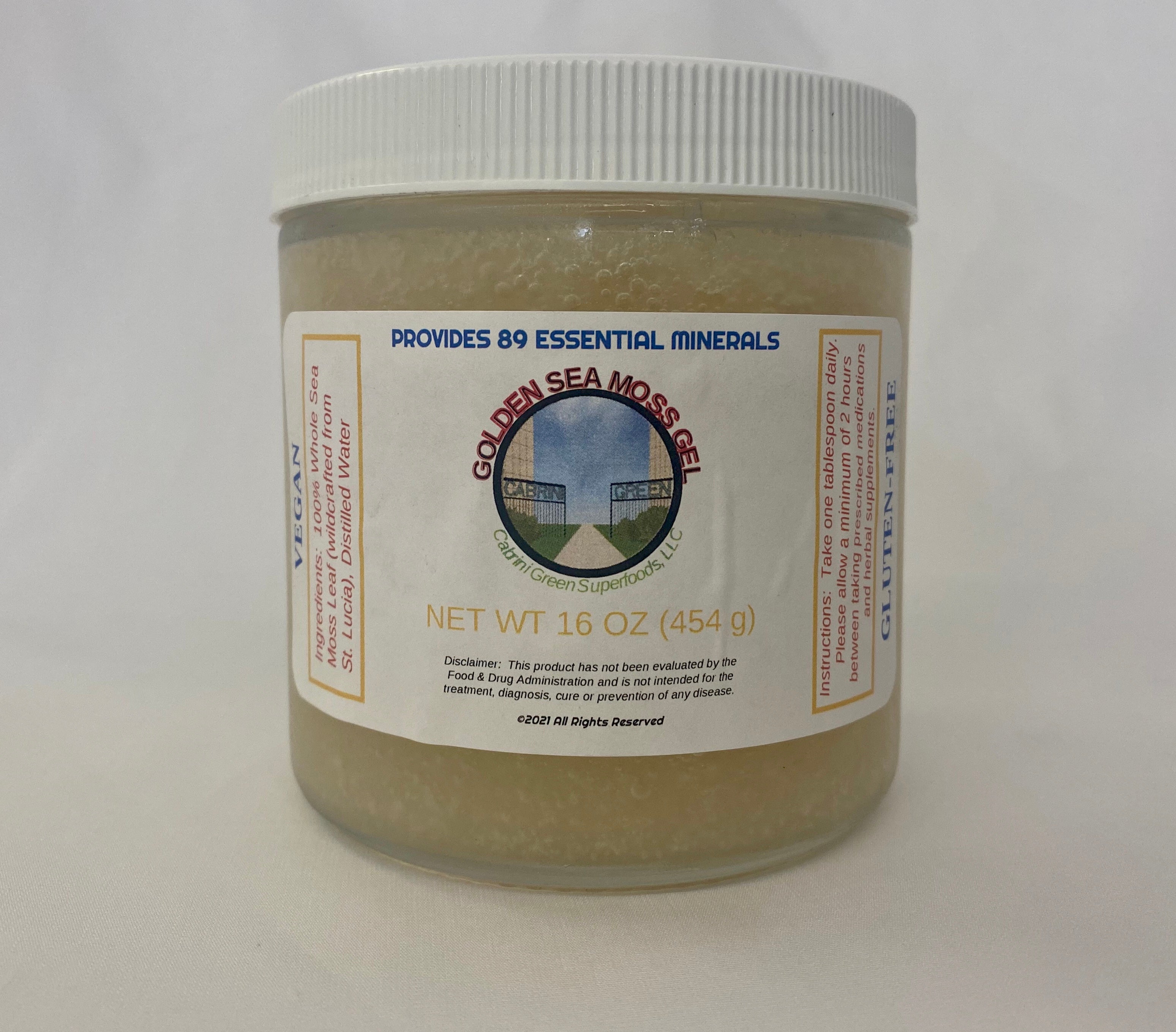 Golden Sea Moss Gel (16 oz.)